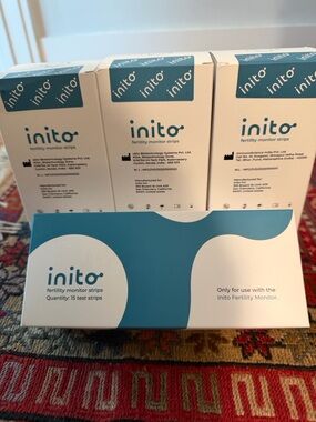 4 boxes, Inito Blue Fertility Monitor Test Strips (15 each) - Inito Brand